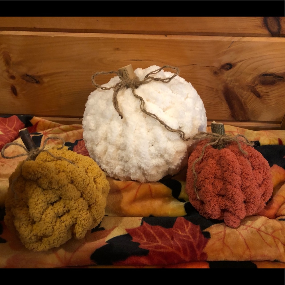 Chunky Knit Pumpkins - Picture 3 of 9